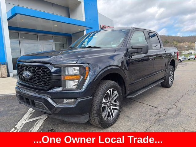 2023 Blue Metallic Ford F-150 XL 4X4 Truck