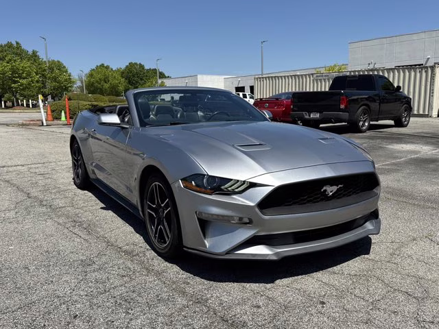 2020 Silver Metallic Ford Mustang EcoBoost Premium RWD Convertible