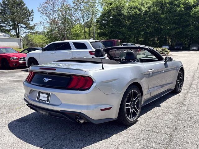 2020 Silver Metallic Ford Mustang EcoBoost Premium RWD Convertible