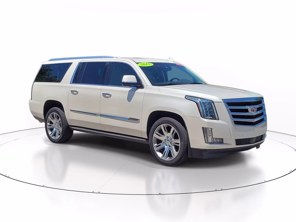 2015 White Diamond Tricoat Cadillac Escalade ESV Premium RWD SUV