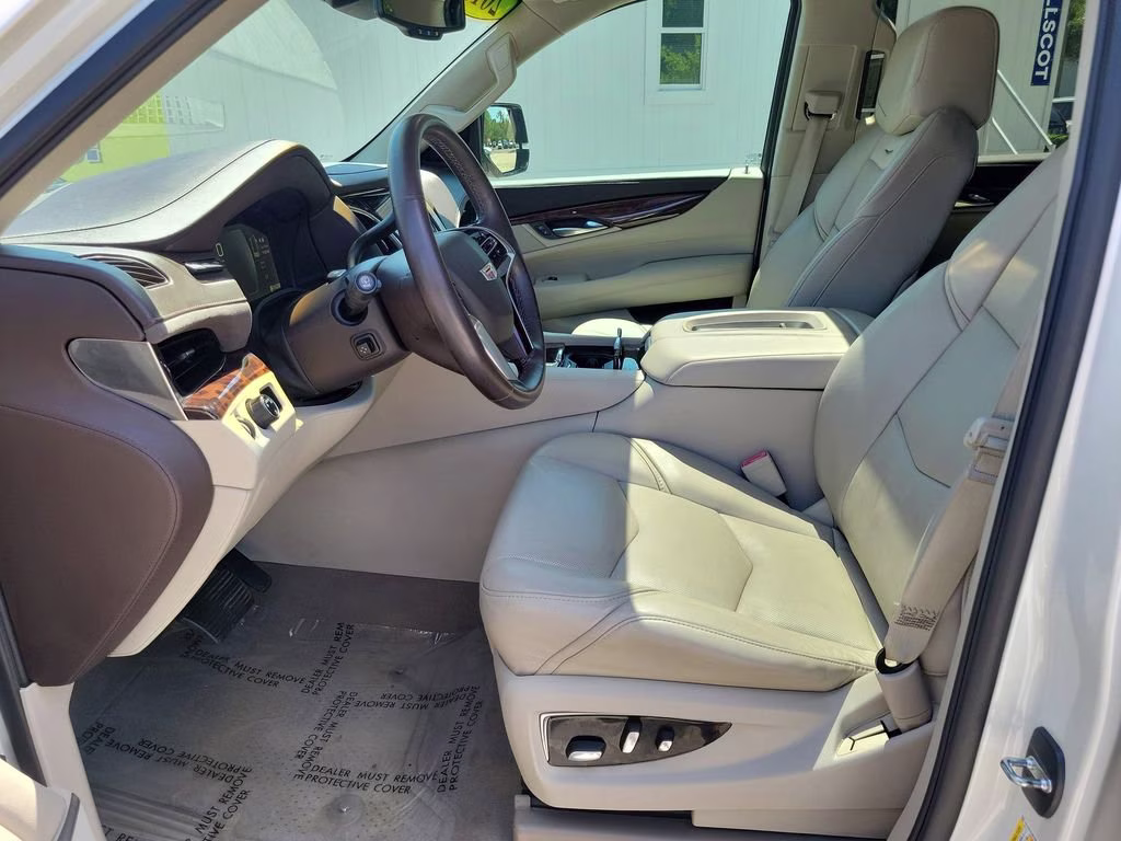 2015 White Diamond Tricoat Cadillac Escalade ESV Premium RWD SUV