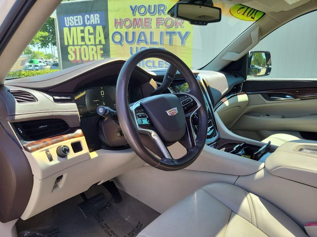 2015 White Diamond Tricoat Cadillac Escalade ESV Premium RWD SUV