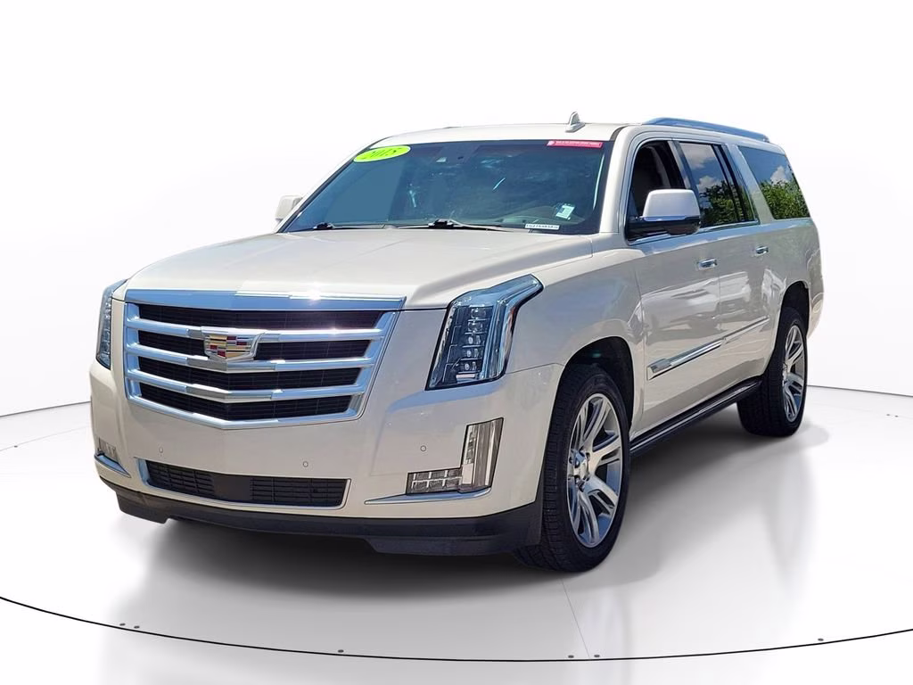 2015 White Diamond Tricoat Cadillac Escalade ESV Premium RWD SUV