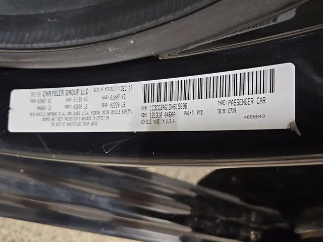2013 Black Clearcoat Dodge Avenger SE FWD Sedan