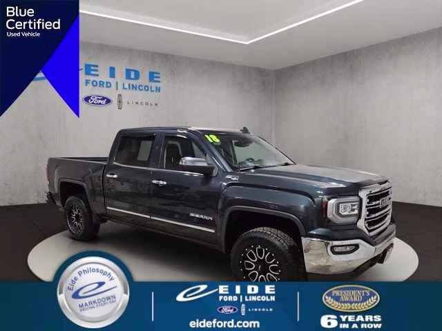 2018 Dark Slate Metallic GMC Sierra 1500 SLT 4X4 Truck