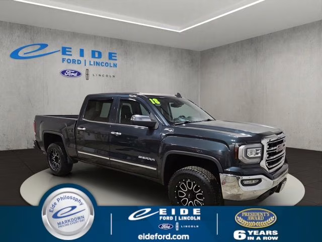 2018 Dark Slate Metallic GMC Sierra 1500 SLT 4X4 Truck