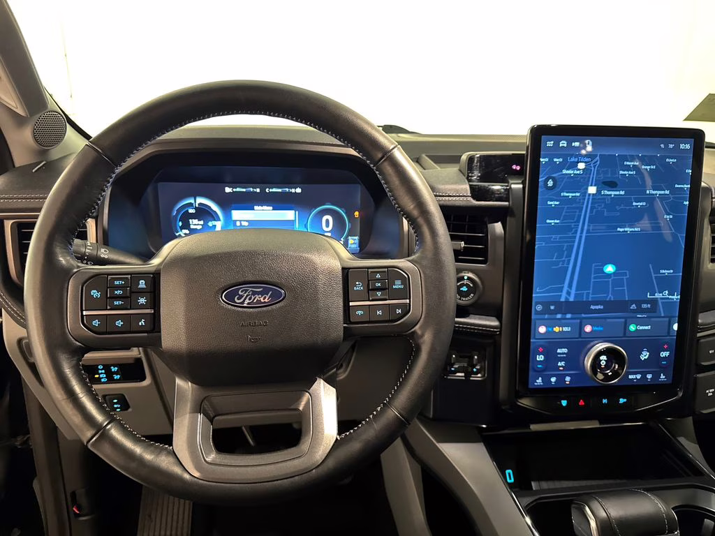 2024 Agate Black Metallic Ford F-150 Lightning Flash AWD Truck