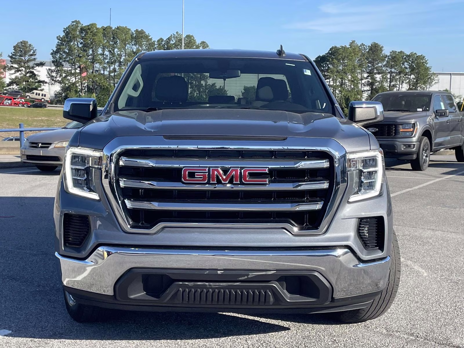 2021 Satin Steel Metallic GMC Sierra 1500 SLE RWD Truck