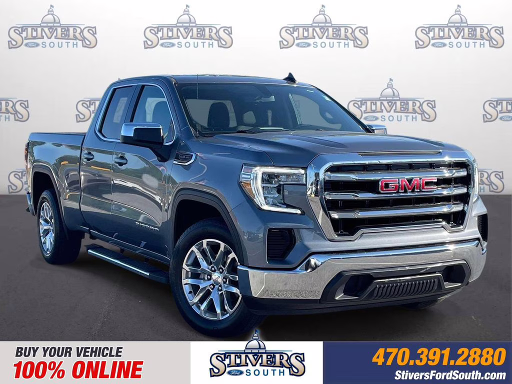 2021 Satin Steel Metallic GMC Sierra 1500 SLE RWD Truck