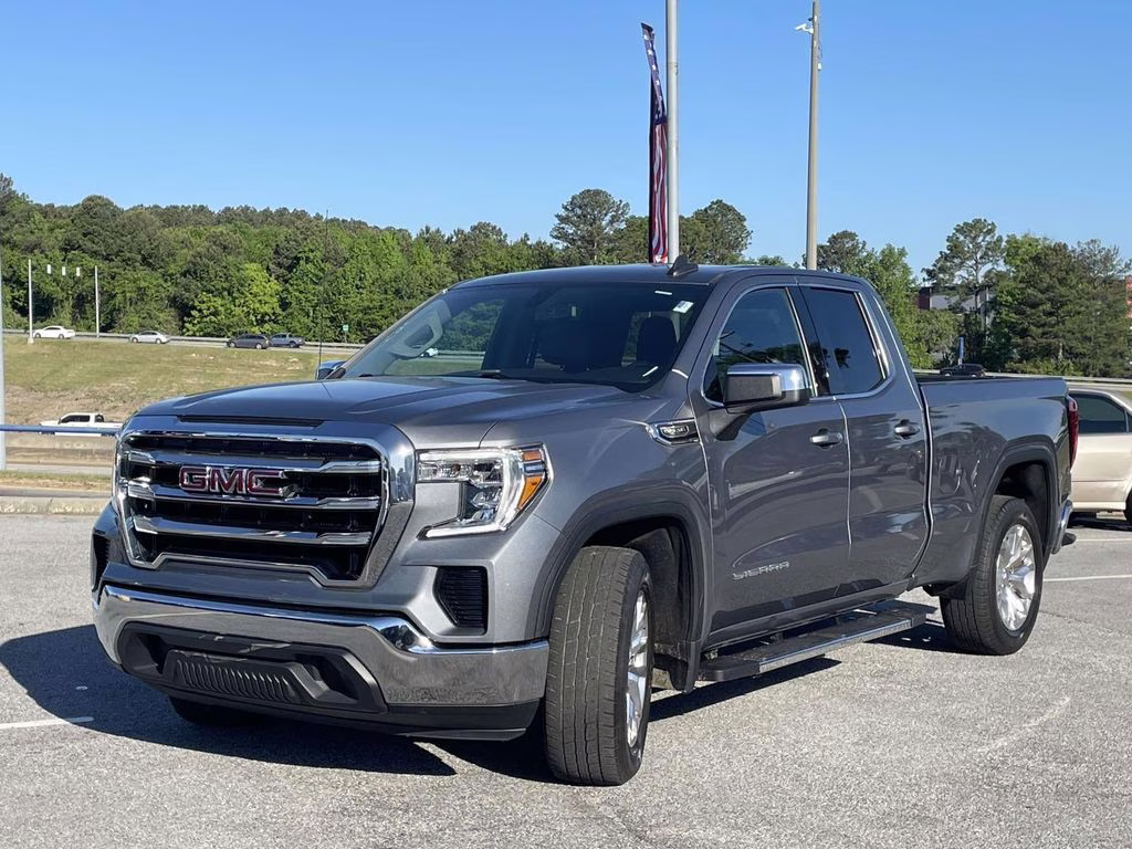 2021 Satin Steel Metallic GMC Sierra 1500 SLE RWD Truck