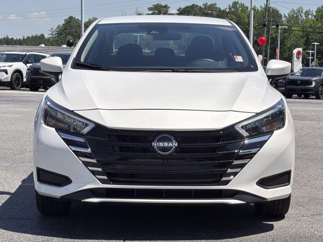 2025 Aspen White Tricoat Nissan Versa 1.6 SV FWD Sedan
