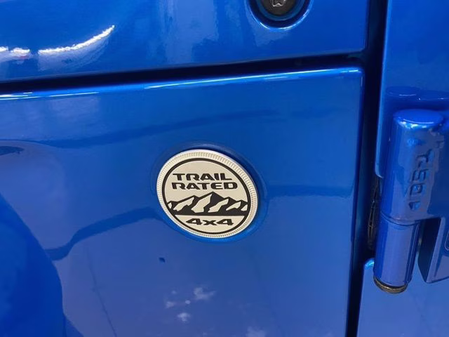 2023 Hydro Blue Pearl Coat Jeep Wrangler Sahara 4X4 SUV