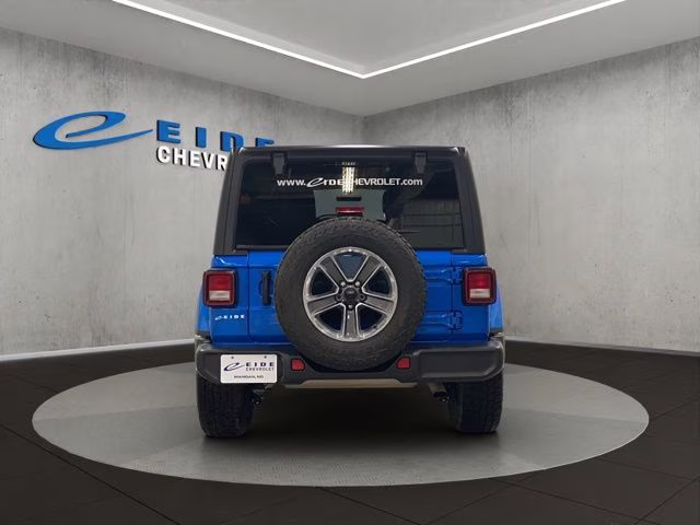 2023 Hydro Blue Pearl Coat Jeep Wrangler Sahara 4X4 SUV
