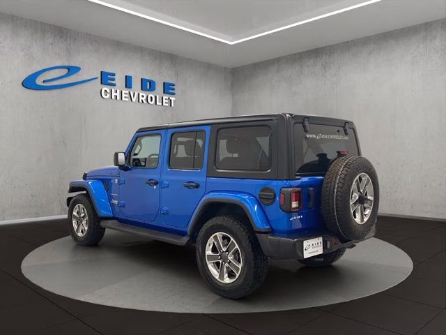 2023 Hydro Blue Pearl Coat Jeep Wrangler Sahara 4X4 SUV