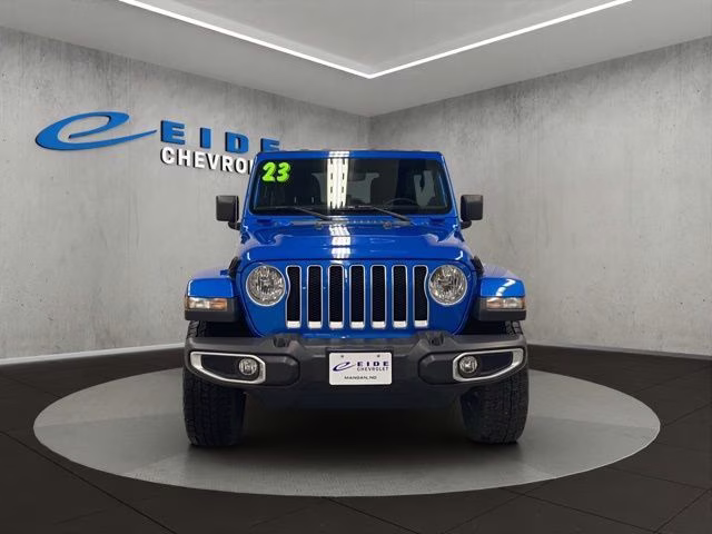 2023 Hydro Blue Pearl Coat Jeep Wrangler Sahara 4X4 SUV