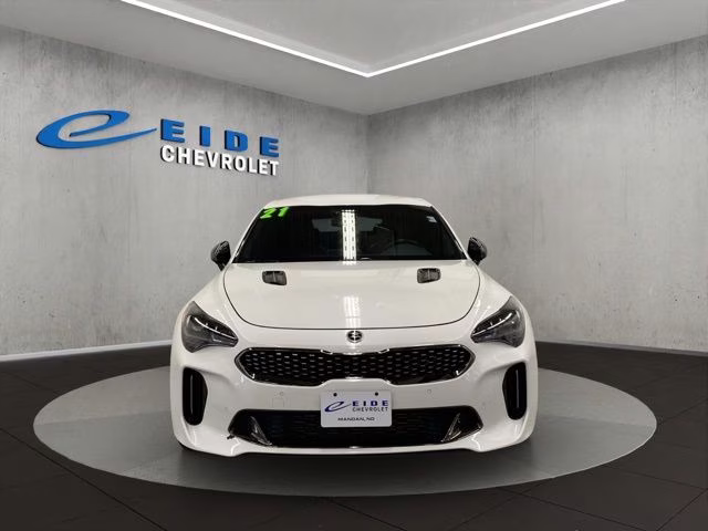 2021 Snow White Pearl Kia Stinger GT AWD Sedan