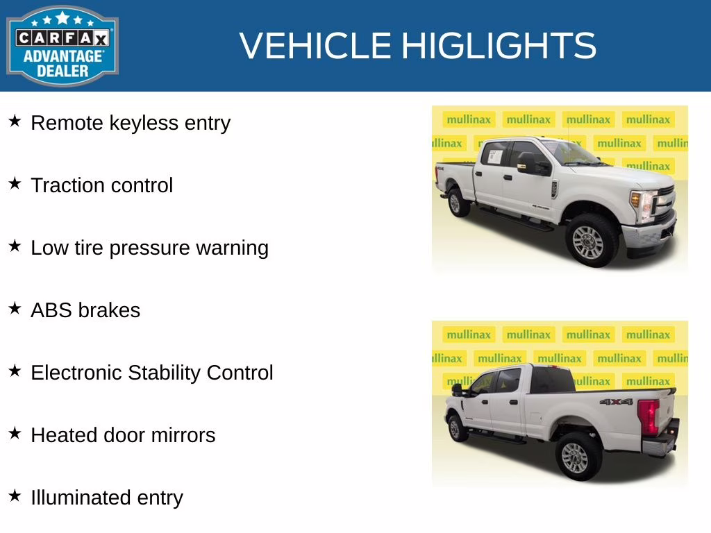 2018 Oxford White Ford Super Duty F-250 SRW XLT 4X4 Truck