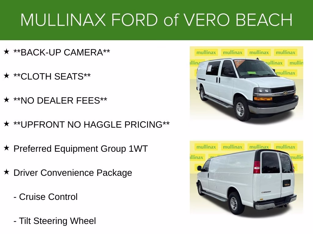 2021 Summit White Chevrolet Express 2500 Work Van RWD Van