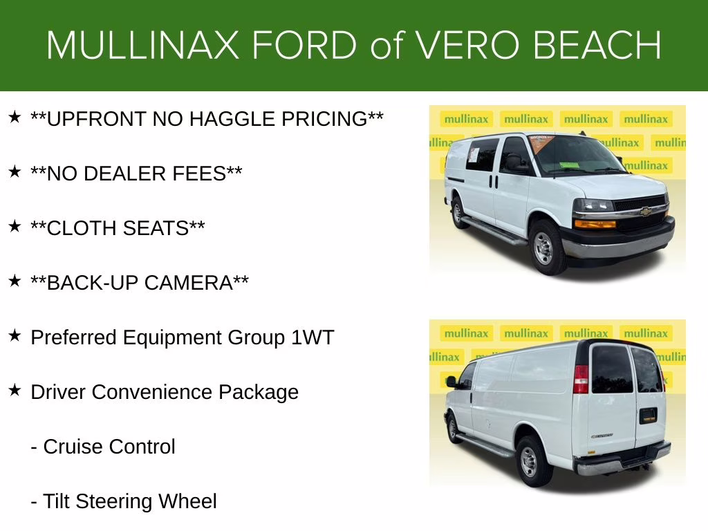 2021 Summit White Chevrolet Express 2500 Work Van RWD Van