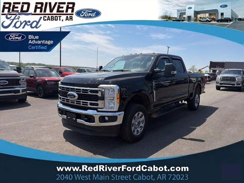 2023 Agate Black Metallic Ford Super Duty F-250 SRW XLT 4X4 Truck