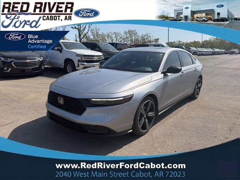2023 Lunar Silver Metallic Honda Accord Hybrid Sport FWD Sedan