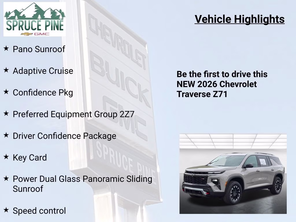 2026 Sandstone Gray Chevrolet Traverse Z71 AWD SUV