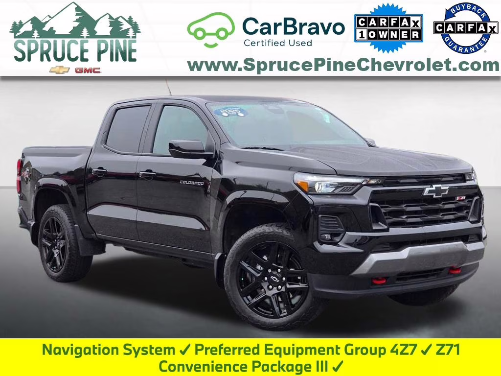 2025 Black Chevrolet Colorado Z71 4X4 Truck