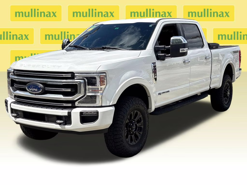 2022 Star White Metallic Tri-Coat Ford Super Duty F-250 SRW Platinum 4X4 Truck