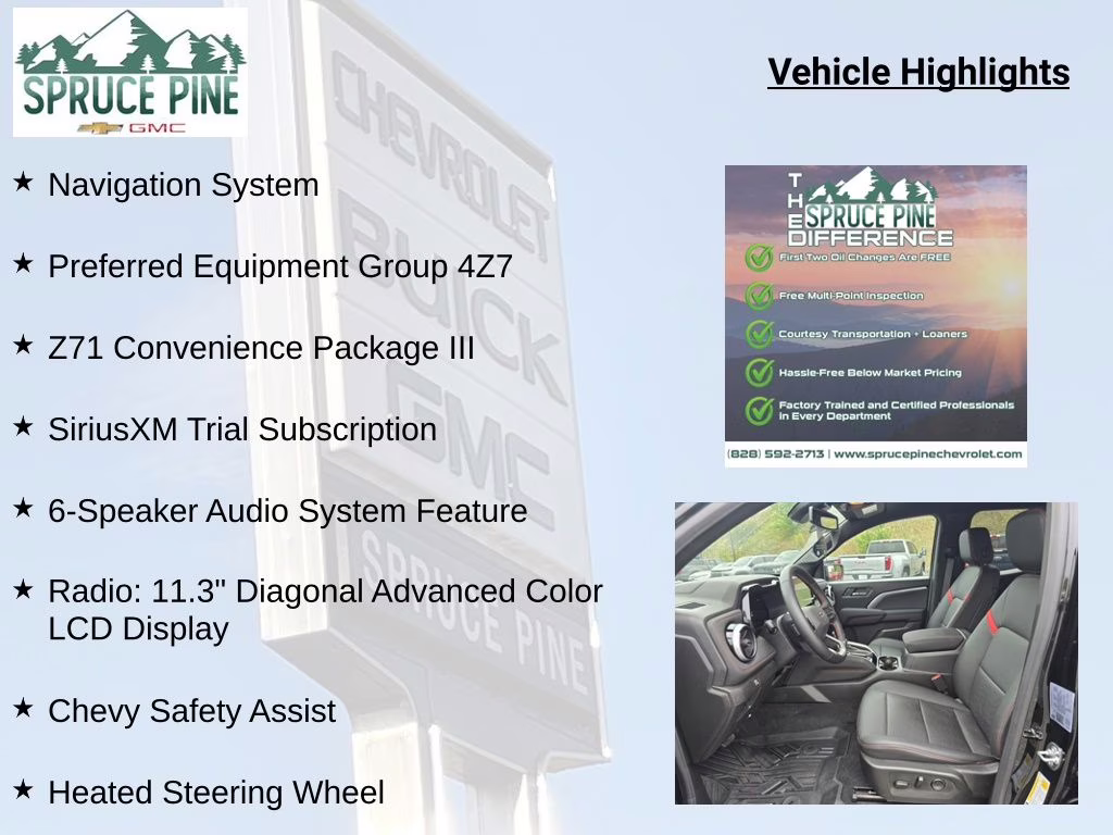 2025 Black Chevrolet Colorado Z71 4X4 Truck