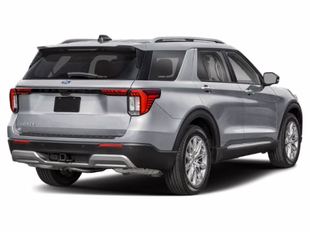 2025 Iconic Silver Metallic Ford Explorer Platinum 4X4 SUV