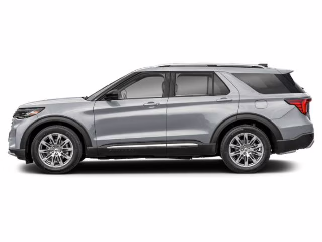 2025 Iconic Silver Metallic Ford Explorer Platinum 4X4 SUV