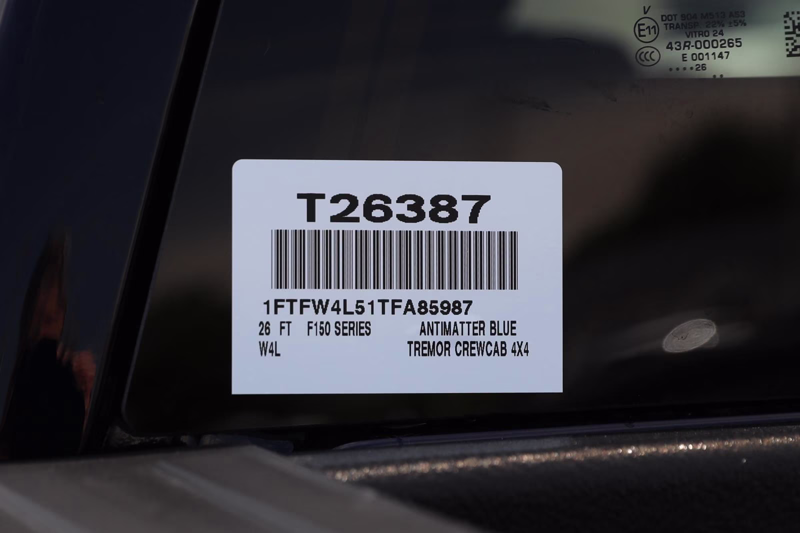 2026 Antimatter Blue Metallic Ford F-150 Tremor 4X4 Truck