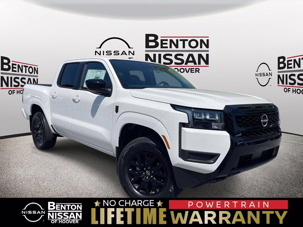 2026 Glacier White Nissan Frontier SV 4X4 Truck