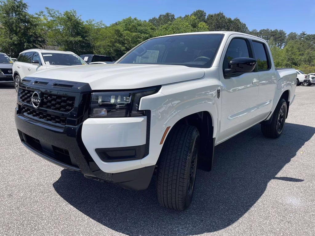 2026 Glacier White Nissan Frontier SV 4X4 Truck