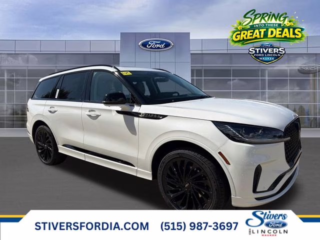 2026 Pristine White Metallic Tri-Coat Lincoln Aviator Reserve AWD SUV
