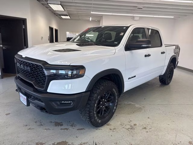 2025 Bright White Clearcoat Ram 1500 Rebel 4X4 Truck