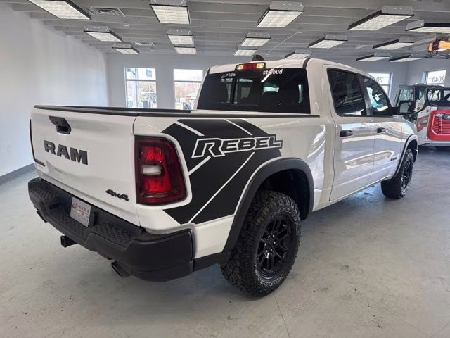 2025 Bright White Clearcoat Ram 1500 Rebel 4X4 Truck