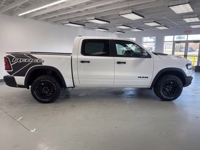 2025 Bright White Clearcoat Ram 1500 Rebel 4X4 Truck