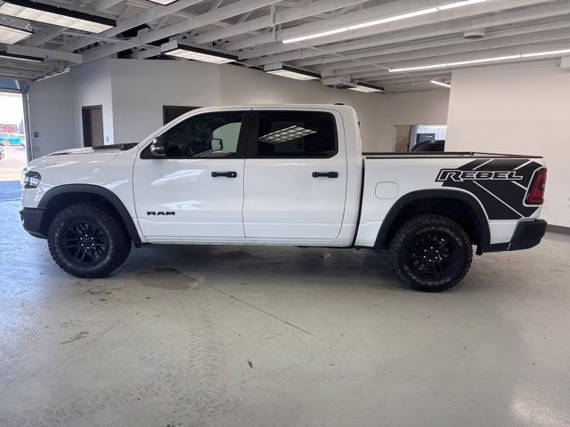 2025 Bright White Clearcoat Ram 1500 Rebel 4X4 Truck