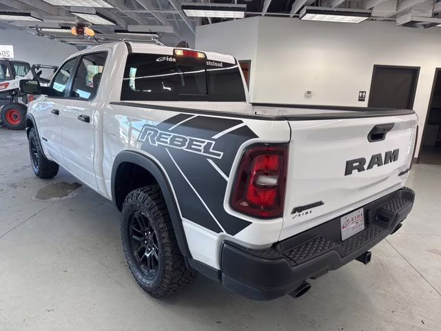 2025 Bright White Clearcoat Ram 1500 Rebel 4X4 Truck