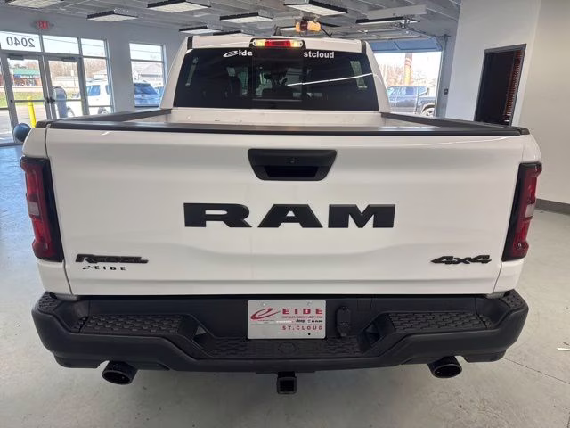 2025 Bright White Clearcoat Ram 1500 Rebel 4X4 Truck