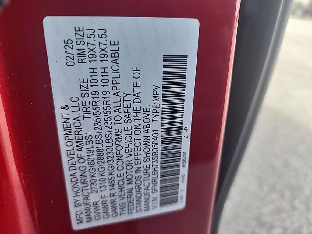 2025 Radiant Red Metallic II Honda Odyssey Sport-L FWD Van