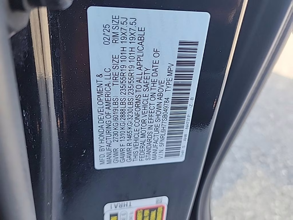 2025 Black Honda Odyssey Sport-L FWD Van