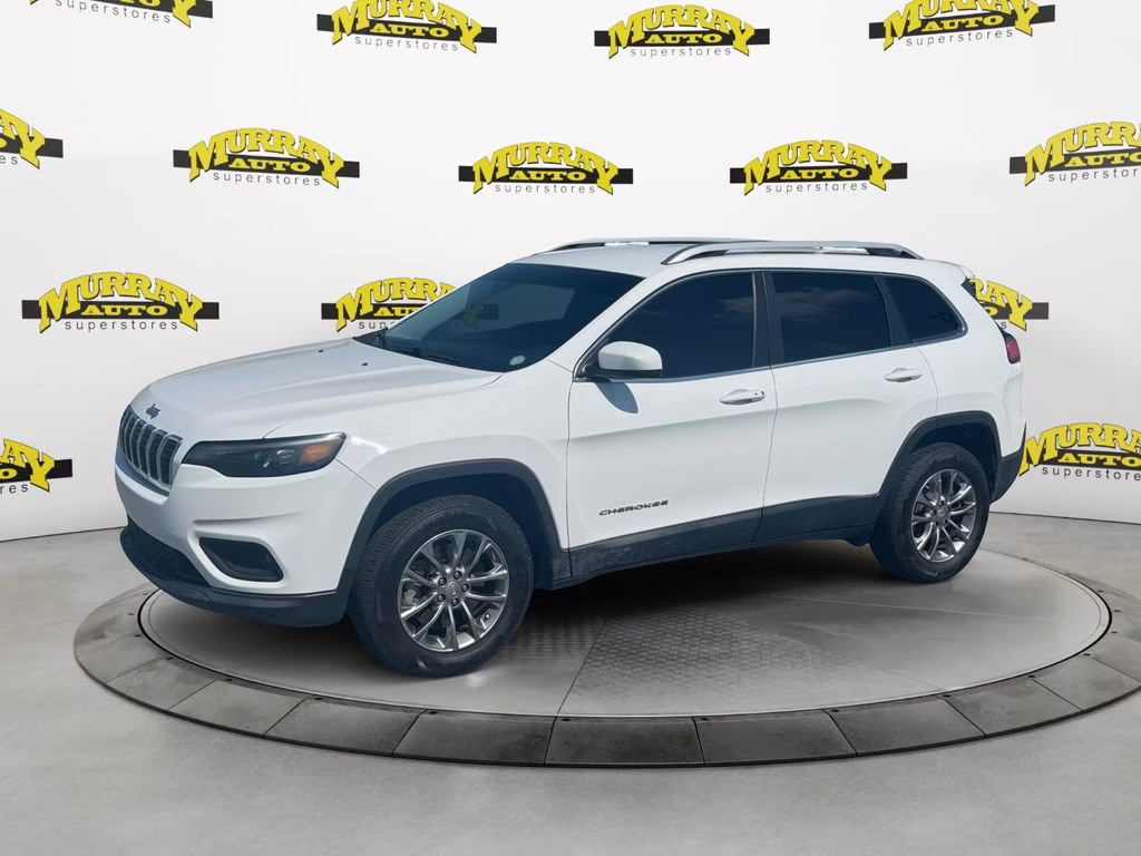 2020 Bright White Clearcoat Jeep Cherokee Latitude Plus 4X4 SUV