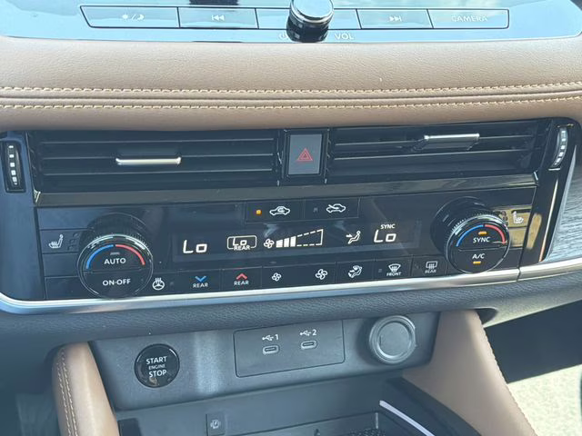 2025 Champagne Silver Metallic/Super Black Nissan Rogue Platinum FWD SUV