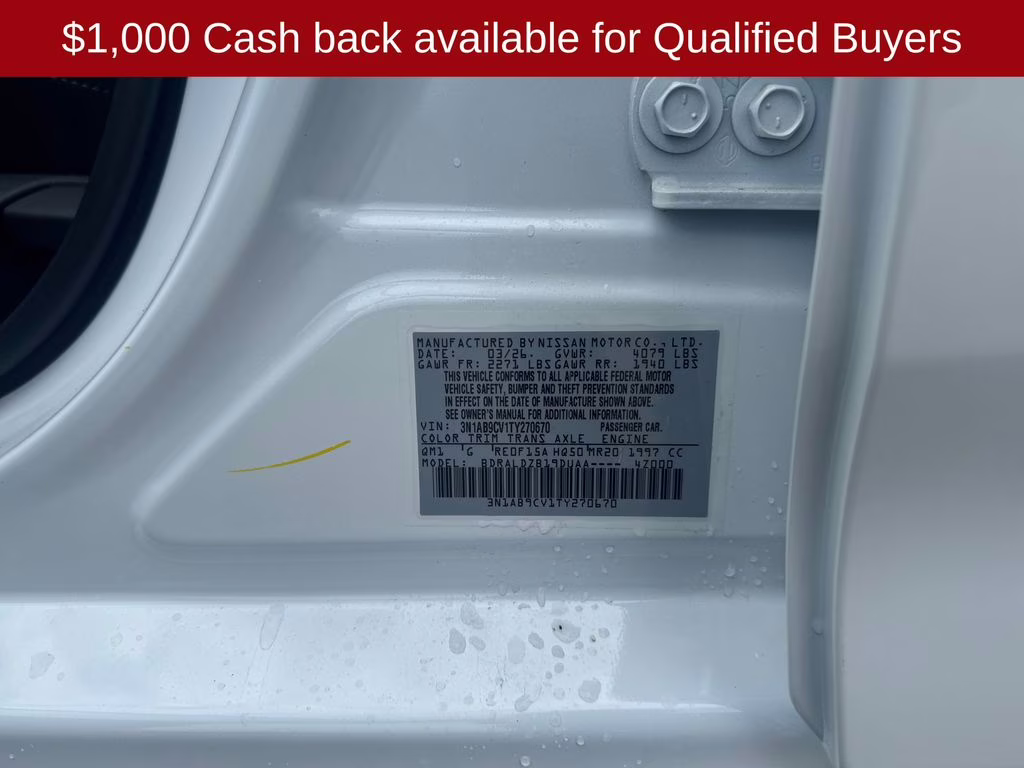 2026 Fresh Powder Nissan Sentra SV FWD Sedan
