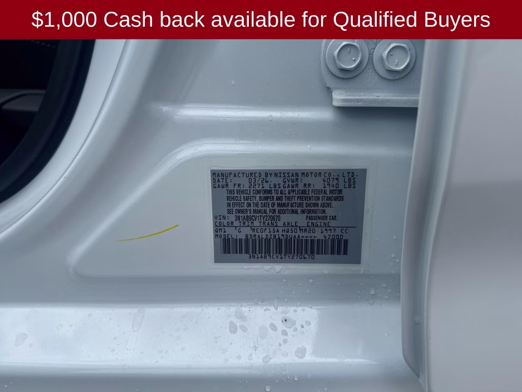 2026 Fresh Powder Nissan Sentra SV FWD Sedan