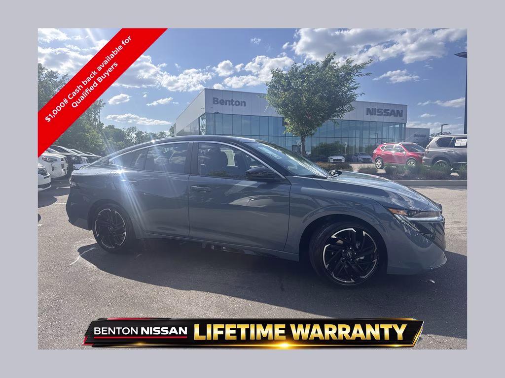 2026 Atlantic Gray/Super Black Nissan Sentra SR FWD Sedan