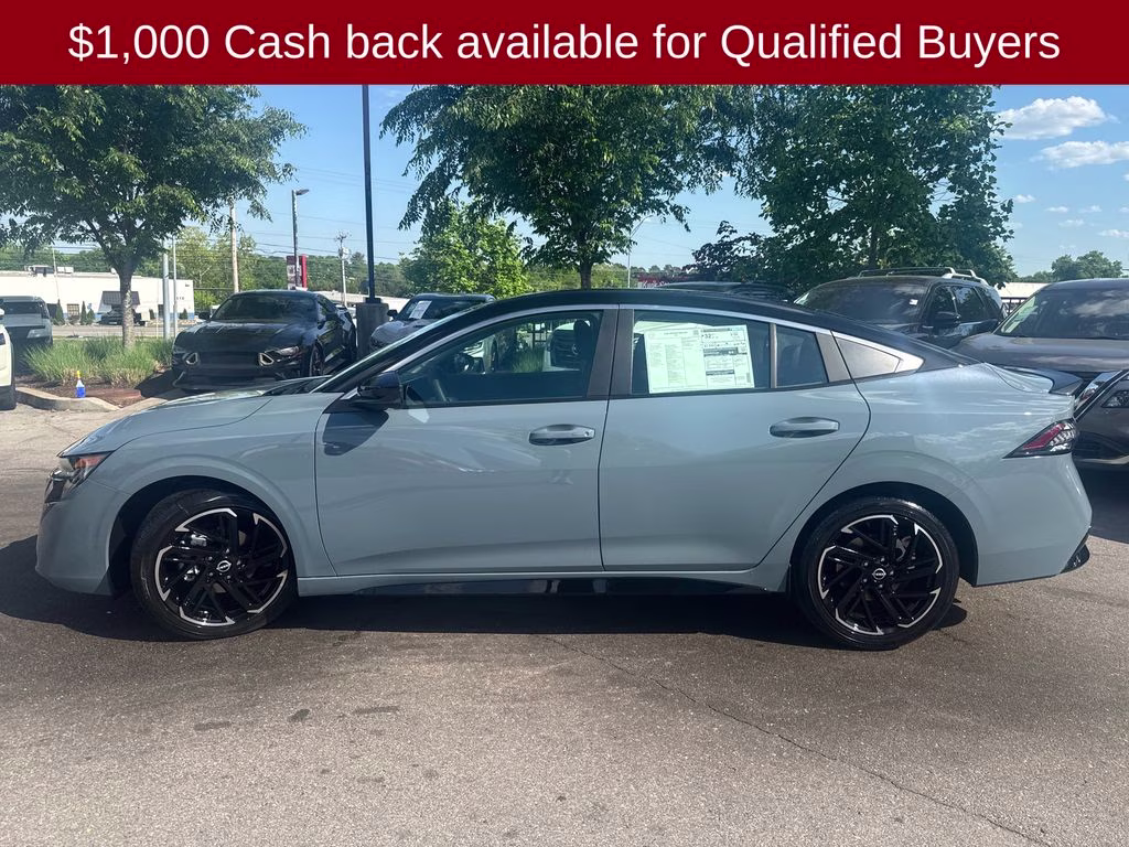 2026 Atlantic Gray/Super Black Nissan Sentra SR FWD Sedan