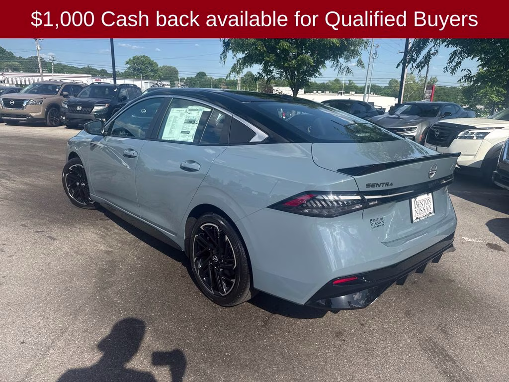 2026 Atlantic Gray/Super Black Nissan Sentra SR FWD Sedan